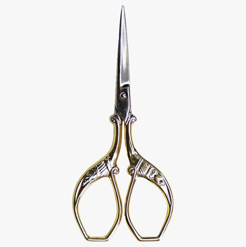 Golden embroidery scissors - gold handles 9 cm