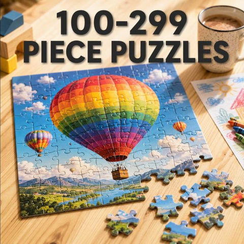 100-299 piece puzzles category banner