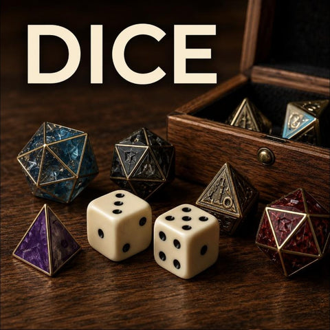 Dice — premium gaming dice collection banner