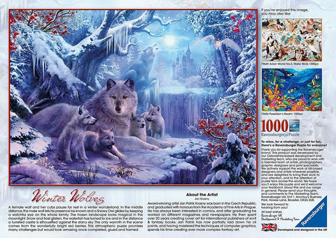 1000 Puzzle Winter Wolves Jigsaw - Hobby.lt 🇬🇧