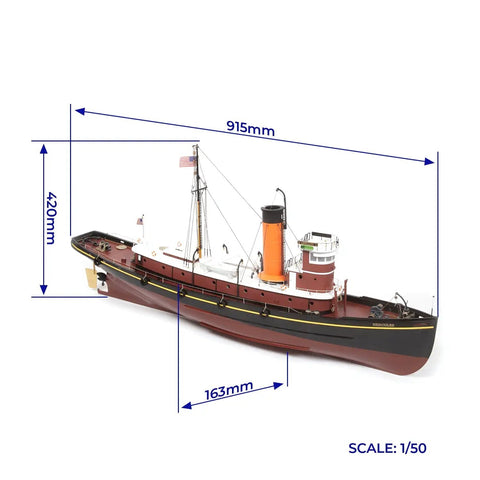 1:50 OcCre The Hercules Tugboat - Scale Model Kit (61002) - Hobby.lt 🇬🇧