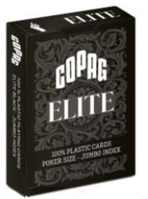 1546 Elite Poker size Jumbo index playing cards (black) Copag - Hobby.lt 🇬🇧