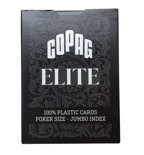 1546 Elite Poker size Jumbo index playing cards (black) Copag - Hobby.lt 🇬🇧