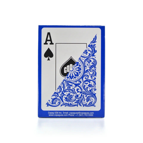 1546 Elite Poker size Jumbo index playing cards (blue) Copag - Hobby.lt 🇬🇧