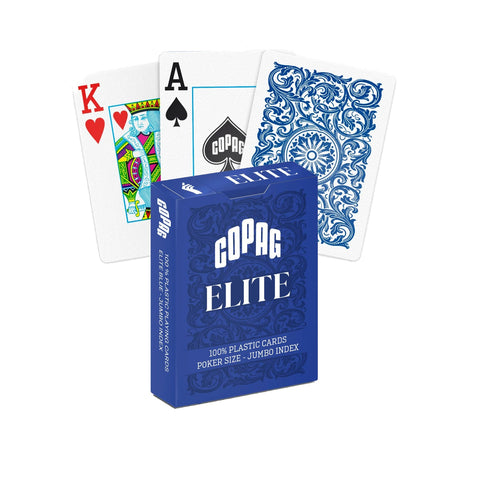 1546 Elite Poker size Jumbo index playing cards (blue) Copag - Hobby.lt 🇬🇧