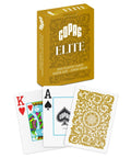 1546 Elite Poker size Jumbo index playing cards (gold) Copag - Hobby.lt 🇬🇧