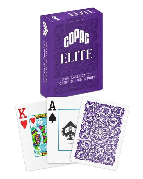 1546 Elite Poker size Jumbo index playing cards (purple) Copag - Hobby.lt 🇬🇧