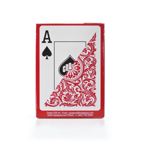 1546 Elite Poker size Jumbo index playing cards (red) Copag - Hobby.lt 🇬🇧