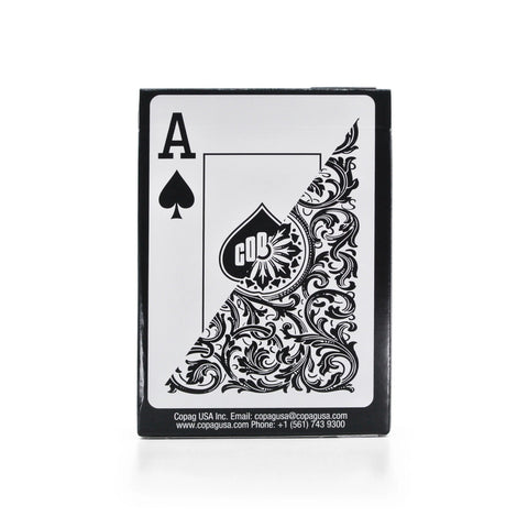 1546 Elite Poker size Jumbo index playing cards (black) Copag