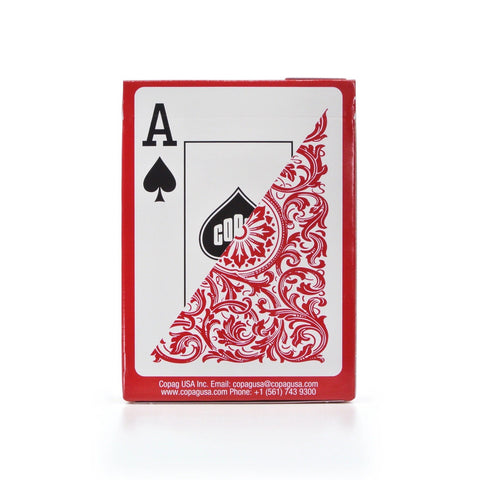 1546 Elite Poker size Jumbo index playing cards (red) Copag