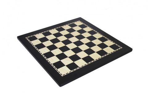 Ebony-Style Wooden Chess Board 40x40 cm, 4 cm Squares, Made in Italy Gift