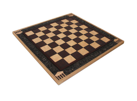 Roman Style Chess Board, Handcrafted Resin, 43x43 cm, Made in Italy