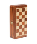 19x19cm Classic Magnetic Wooden Folding Chess Set - Hobby.lt 🇬🇧