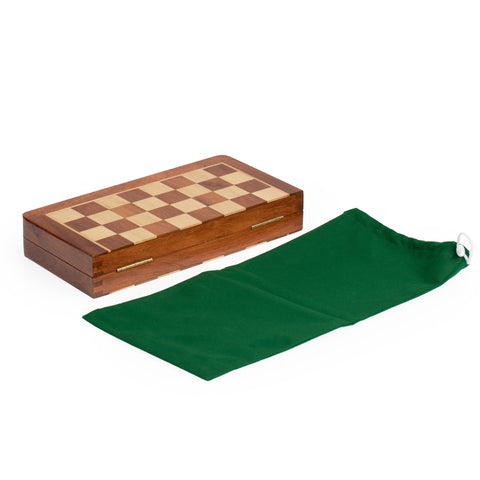 19x19cm Classic Magnetic Wooden Folding Chess Set