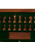 19X19CM FOLDING MAGNETIC WOODEN CHESS SET + CHECKER SET - Hobby.lt 🇬🇧