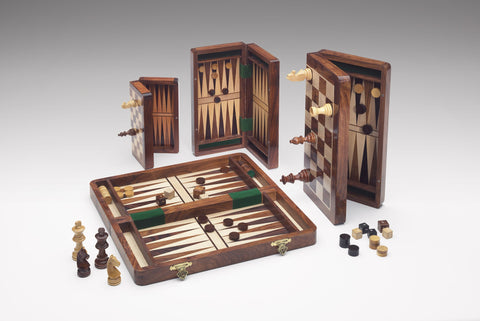 19X19CM MAGNETIC SET: CHESS + CHECKER + BACKGAMMON SET