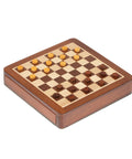 19X19CM SOLID WOOD MAGNETIC WOODEN CHESS SET WITH DRAWER + CHECKER SET - Hobby.lt 🇬🇧