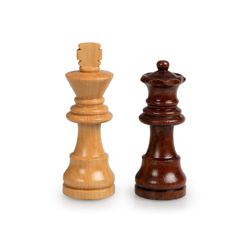 19X19CM SOLID WOOD MAGNETIC WOODEN CHESS SET WITH DRAWER + CHECKER SET - Hobby.lt 🇬🇧