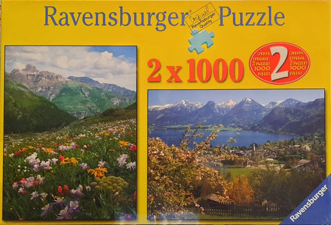 2 x 1000 Nature Puzzles - Hobby.lt 🇬🇧