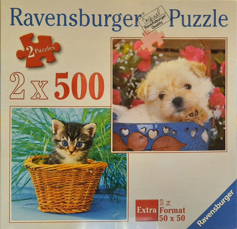 2 x 500 Dog & Cat Puzzles - Hobby.lt 🇬🇧