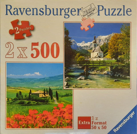 2 x 500 Nature Puzzles - Hobby.lt 🇬🇧