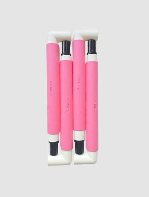 Nurge 21 x 21 cm Pink Plastic Snap Embroidery Hoop Frame for Cross Stitch and Textile Crafts