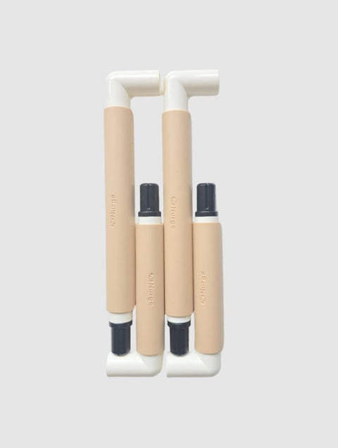 Embroidery Frame with Clips 21x29 cm, Nurge Plastic Hoop in Beige for Cross Stitch and Canvas Work