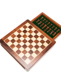 25X25CM LARGE MAGNETIC WOODEN CHESS SET WITH DRAWER - Hobby.lt 🇬🇧