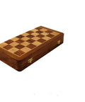 25x25CM MAGNETIC WOODEN FOLDING CHESS SET + CHECKER SET - Hobby.lt 🇬🇧