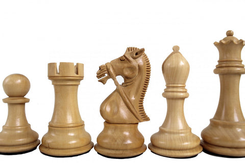 Mahogany Wooden Chess Pieces, Handcrafted & Weighted, Italian, King 10.5cm