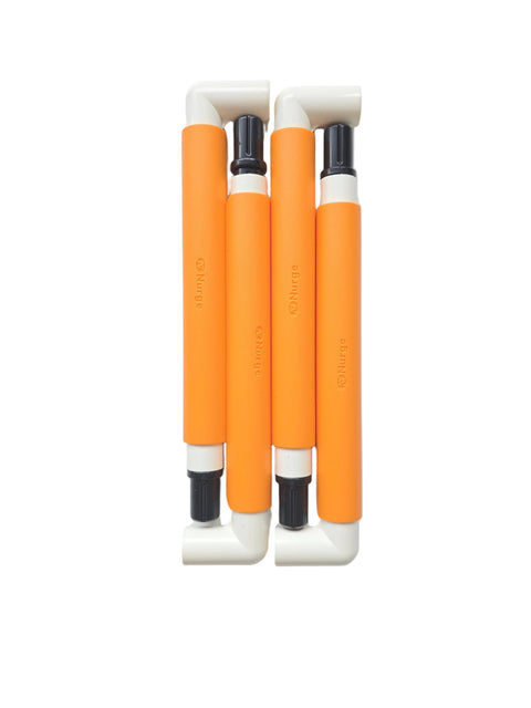 Nurge Embroidery Snap Frame 29 x 29 cm, Orange Plastic Square Hoop for Needlework and Crafts