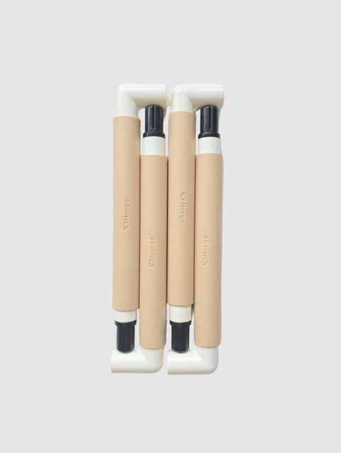 Plastic Embroidery Frame with Clips, 29 x 29 cm Beige Nurge Hoop for Cross Stitch, Tapestry and Crafts