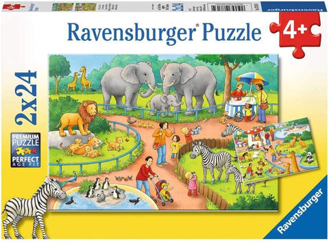 2X24 Puzzles: A Day in The Zoo