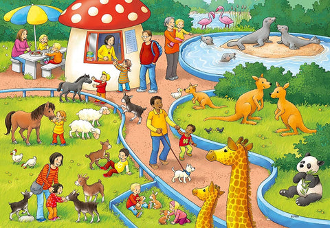 2X24 Puzzles: A Day in The Zoo