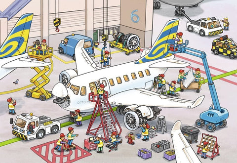 2X24 Puzzles: Around The Airplane - Hobby.lt 🇬🇧