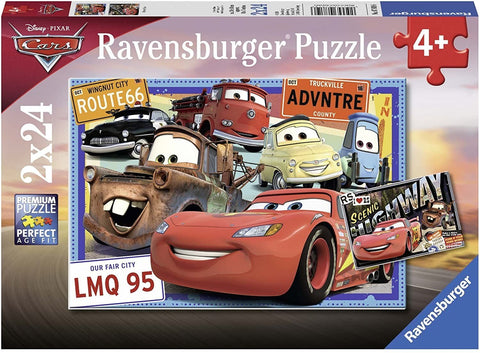 2X24 Puzzles: Pixar Cars - Hobby.lt 🇬🇧