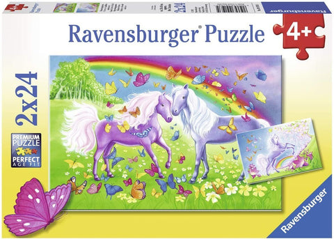 2X24 Puzzles: Rainbow Horses - Hobby.lt 🇬🇧