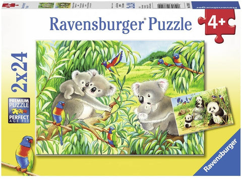 2X24 Puzzles: Sweet Koalas and Pandas - Hobby.lt 🇬🇧