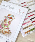 3 Stacked Tea Cups SBA2323 - Cross Stitch Kit - Hobby.lt 🇬🇧