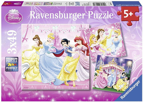 3 X 49 Puzzle Disney Princess - Hobby.lt 🇬🇧