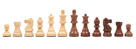Classic Acacia Wood Chess Pieces, Weighted, Handcrafted, Made in Italy, King 8.5cm