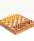 30X30CM CLASSIC MAGNETIC WOODEN FOLDING CHESS SET - Hobby.lt 🇬🇧