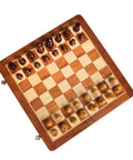 30X30CM MEDIUM SIZE CLASSIC MAGNETIC WOODEN FOLDING CHESS SET - Hobby.lt 🇬🇧