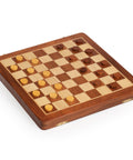 30X30CM MEDIUM SIZE CLASSIC MAGNETIC WOODEN FOLDING CHESS SET - Hobby.lt 🇬🇧