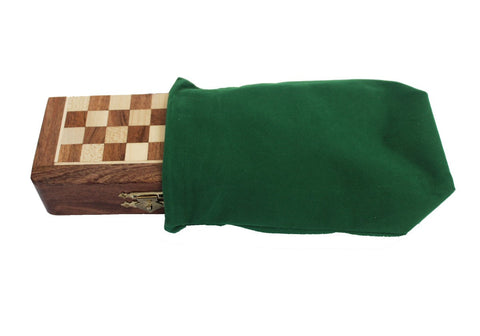 Mini Magnetic Wooden Travel Chess Set, Folding Board 13.5cm, Handmade Italy