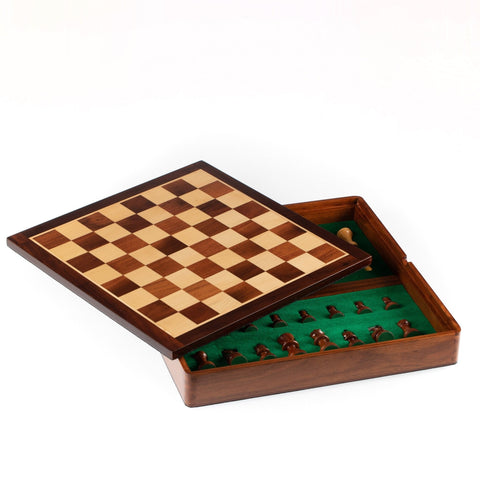 31x31cm Beautiful Magnetic Wooden Chess Set with Box Inside - Hobby.lt 🇬🇧