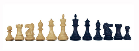 Italian Handmade Luxury Leather Chess Set, Wooden Weighted Pieces with Drawer