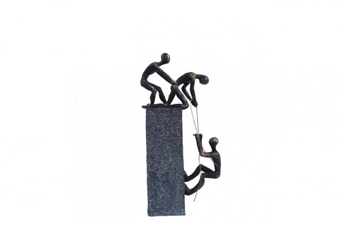 Unity Is Strength Bronze Resin Statue, Handmade Figurine, 30cm, Italy, Decor
