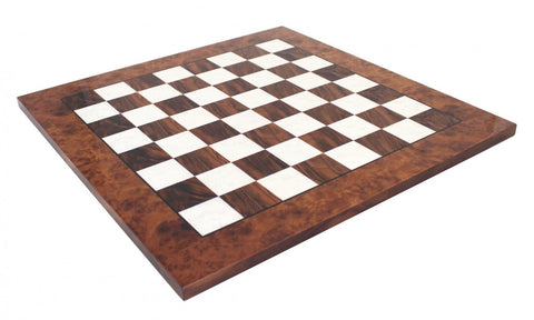 Handmade Wooden Chess Set with Walnut Board, Weighted Pieces, Made in Italy