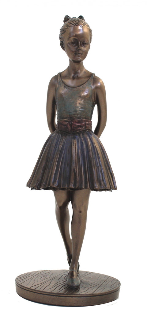 Bronze Ballerina Statue, Resin Ballet Dancer Figurine 21cm Italian Decor Gift